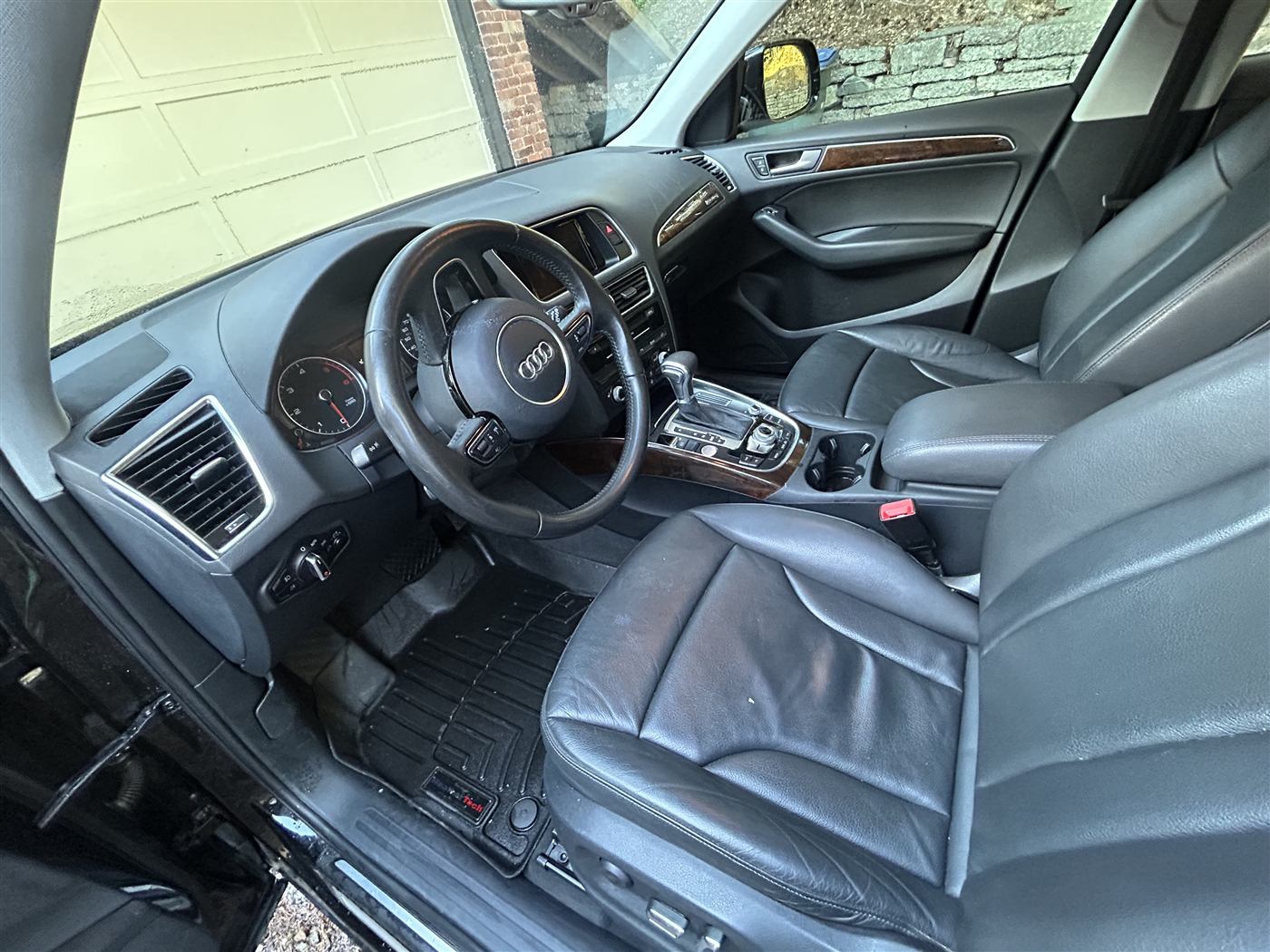Professionally detailed car interior